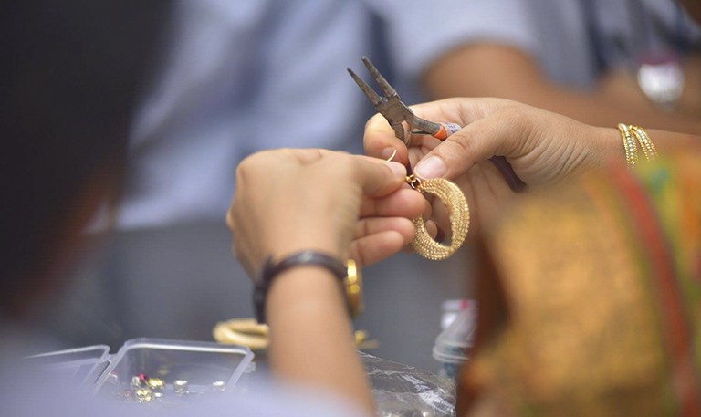 Workshop on Jeweller making